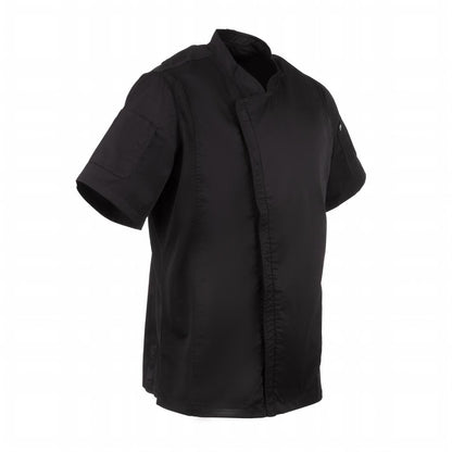 Chef Works Springfield Zipper Mens Chef Jacket Black XL • PAS-B472-XL
