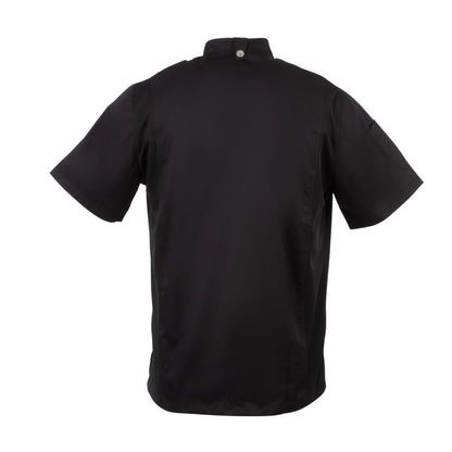 Chef Works Springfield Zipper Mens Chef Jacket Black XL • PAS-B472-XL