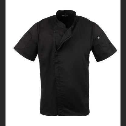 Chef Works Springfield Zipper Mens Chef Jacket Black XL • PAS-B472-XL