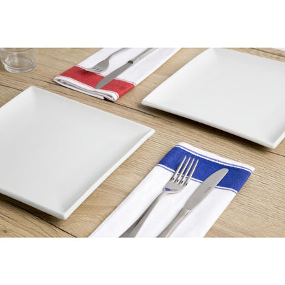 Olympia Gastro Napkins with Red Border (500(W) x 350(L)mm. 20 x 14". Pack Quantity: 10) • PAS-B477