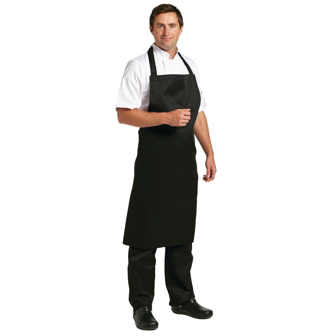 Whites Bib Apron Polycotton Black XL • PAS-B887