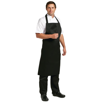 Whites Bib Apron Polycotton Black XL • PAS-B887