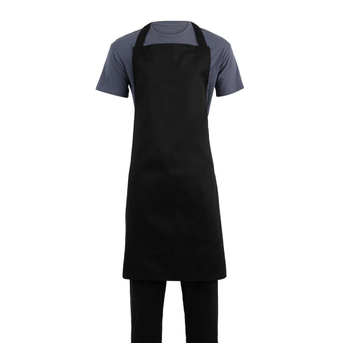 Whites Bib Apron Polycotton Black XL • PAS-B887