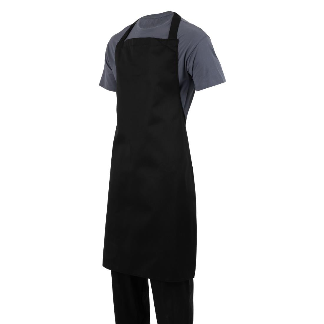 Whites Bib Apron Polycotton Black XL • PAS-B887