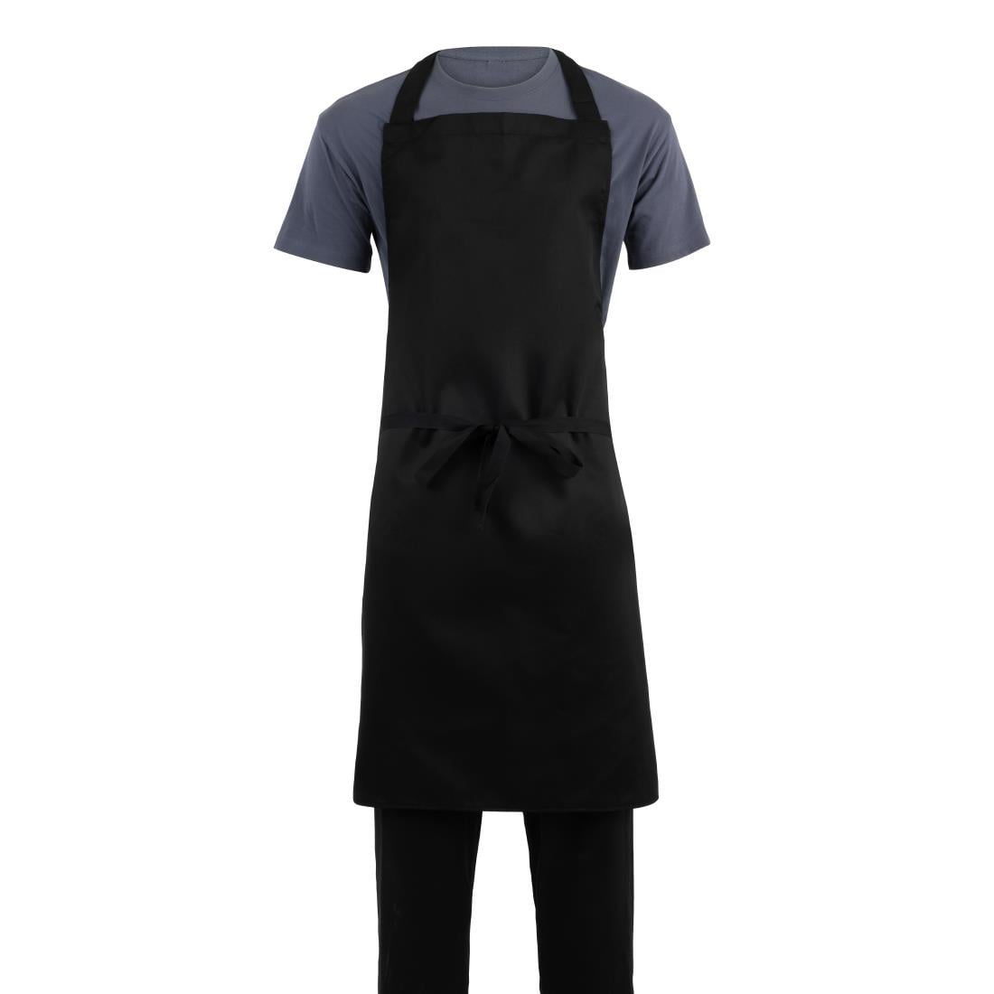 Whites Bib Apron Polycotton Black XL • PAS-B887