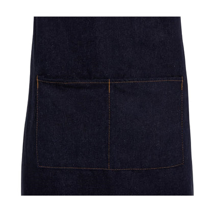 Southside Bib Apron Denim Blue with Tan Ties • PAS-B980