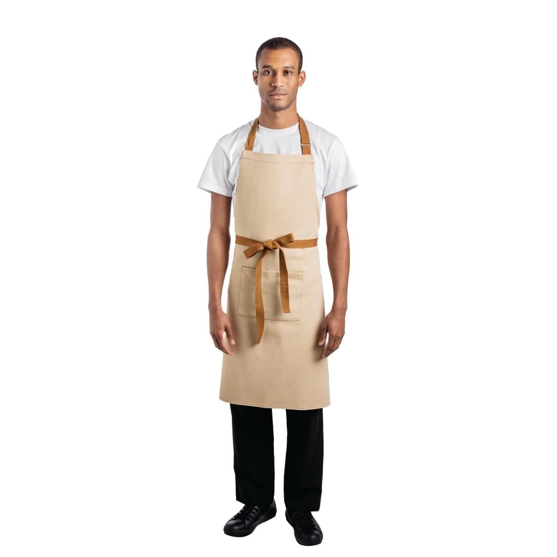 Southside Bib Apron Khaki Beige - 700x1000mm • PAS-B982