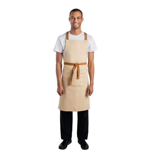 Southside X-Cross Back Apron Khaki Beige - 700x1000mm • PAS-B985