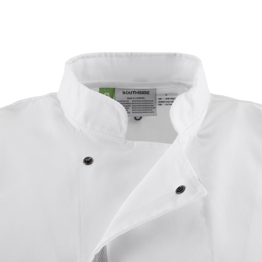 Southside Unisex Chefs Jacket White S • PAS-B998-S
