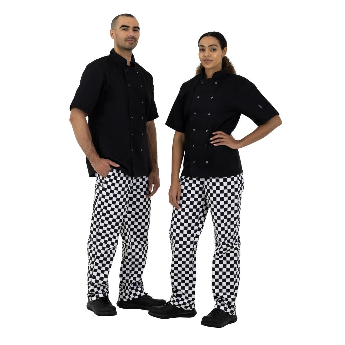 Whites Unisex Vegas Trousers Big Black & White Check Size XL • PAS-BA002-XL