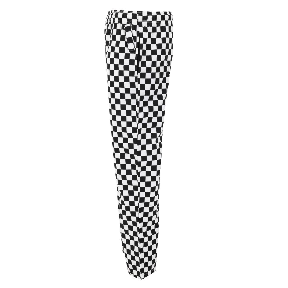 Whites Unisex Vegas Trousers Big Black & White Check Size L • PAS-BA002-L