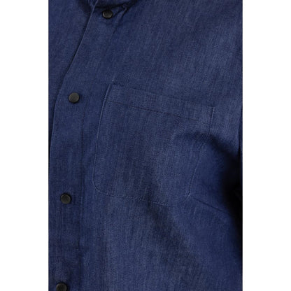 Southside NY Queens Womens Denim Lightweight Chefs Shirt Size L • PAS-BA003-L