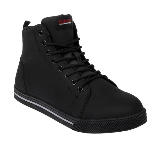 Slipbuster Microfibre Safety Hi Top Boots Matte Black • PAS-P_BA061