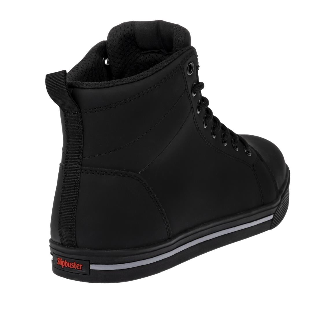 Slipbuster Microfibre Safety Hi Top Boots Matte Black 43 • PAS-BA061-43