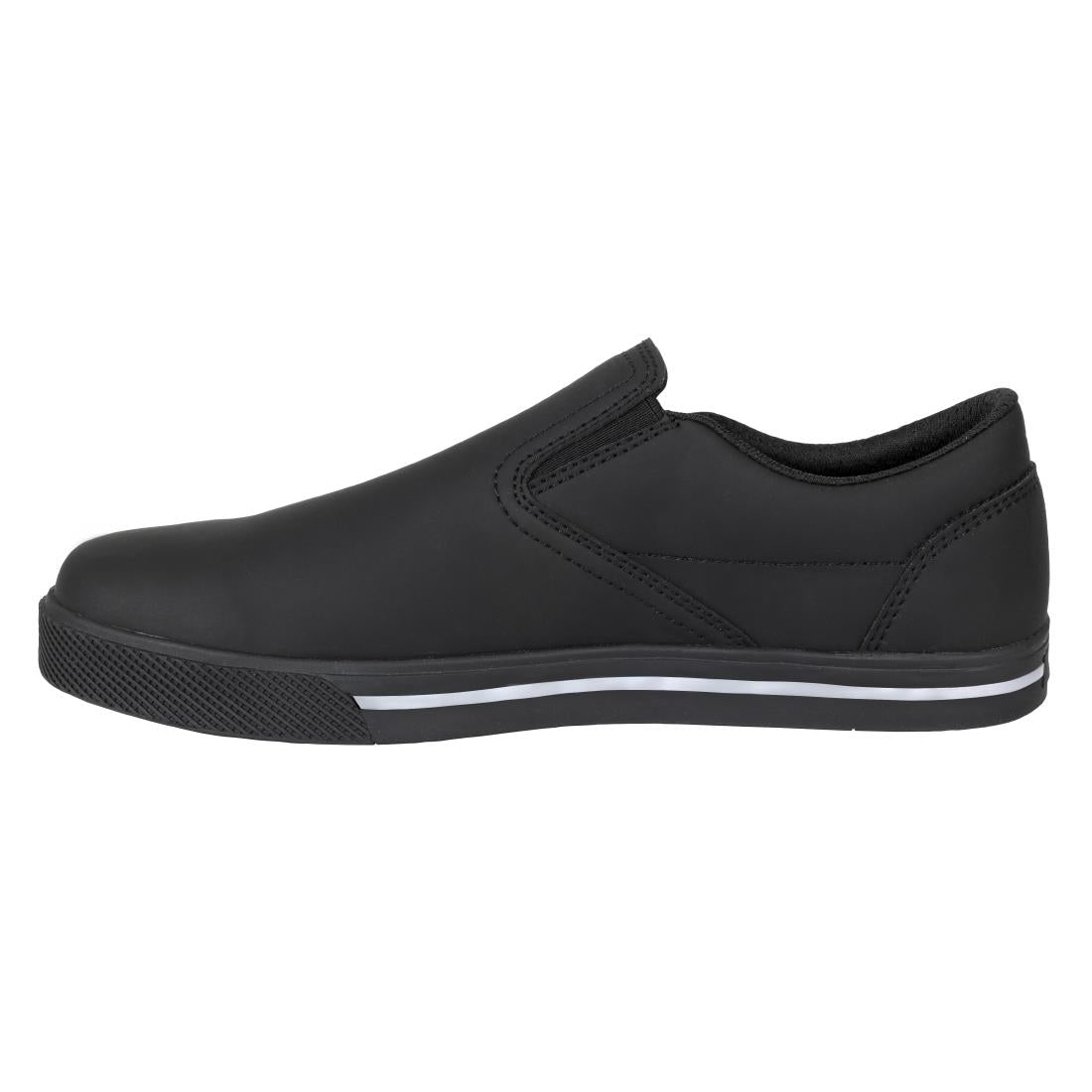 Slipbuster Microfibre Slip-on Shoe Matte Black 45 • PAS-BA062-45
