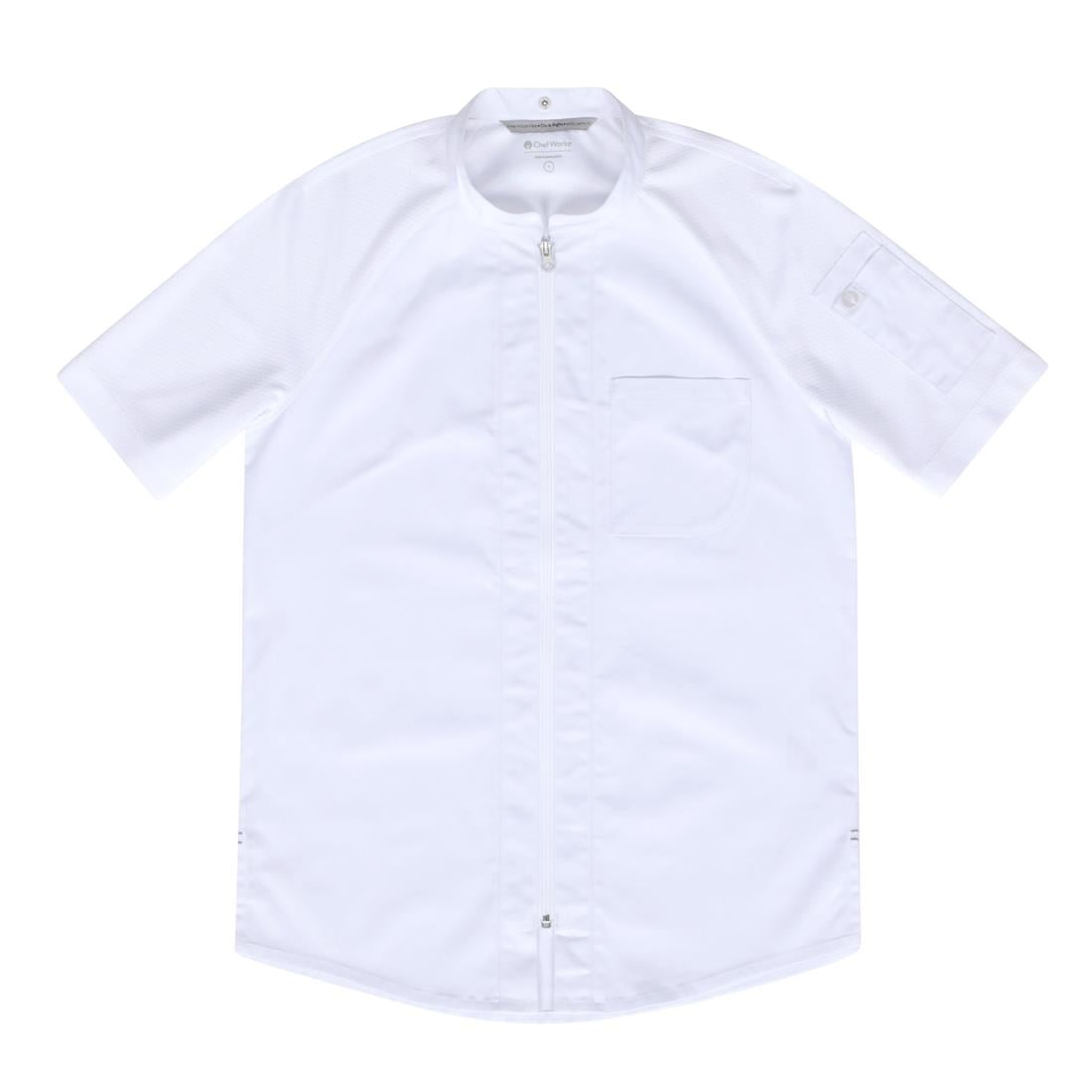 Chef Works Arcadia Chef Jacket White L • PAS-BA070-L