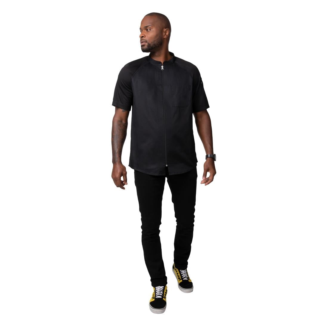 Chef Works Arcadia Sustainable Chef Jacket Black • PAS-P_BA074