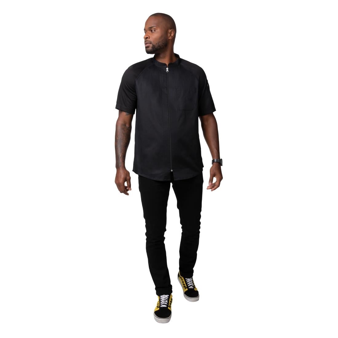 Chef Works Arcadia Sustainable Chef Jacket Black XL • PAS-BA074-XL