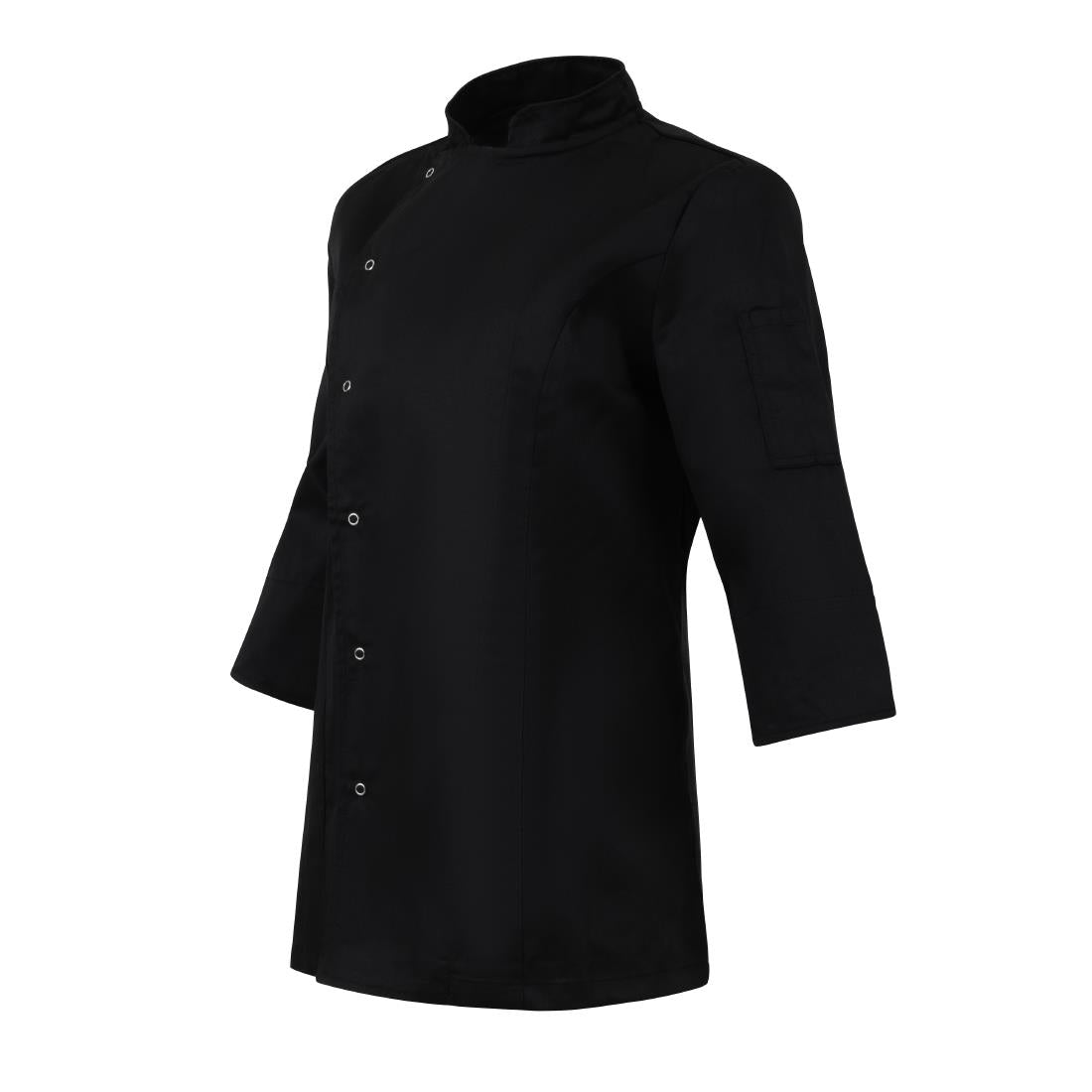 Whites Womens Fitted Chef Jacket Black • PAS-P_BA110