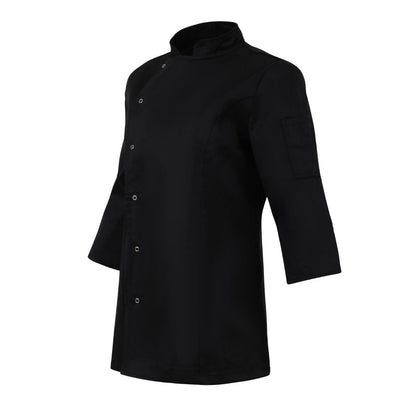 Whites Womens Fitted Chef Jacket Black • PAS-P_BA110