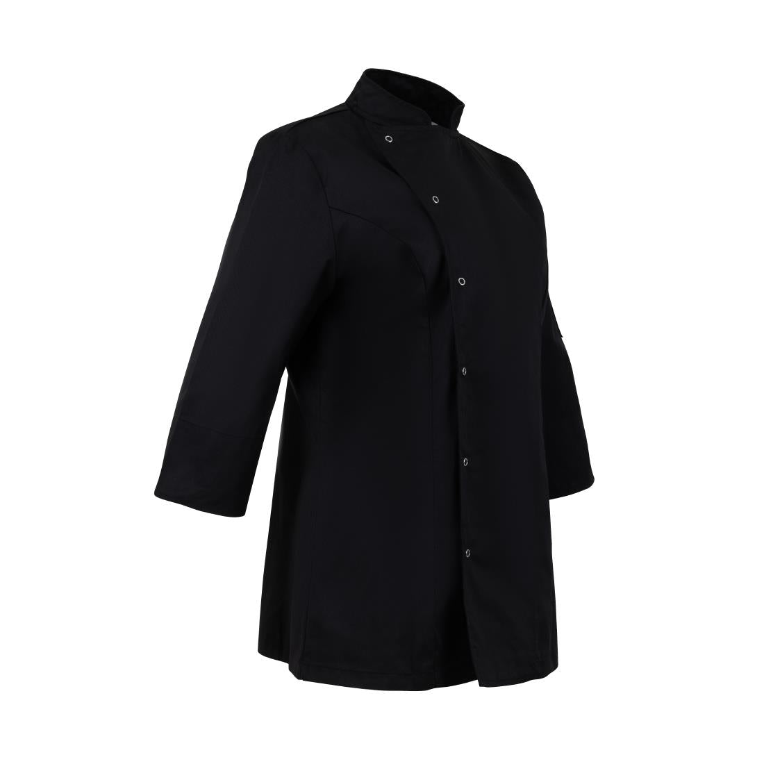 Whites Womens Fitted Chef Jacket Black • PAS-P_BA110