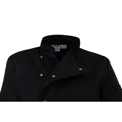 Whites Womens Fitted Chef Jacket Black • PAS-P_BA110