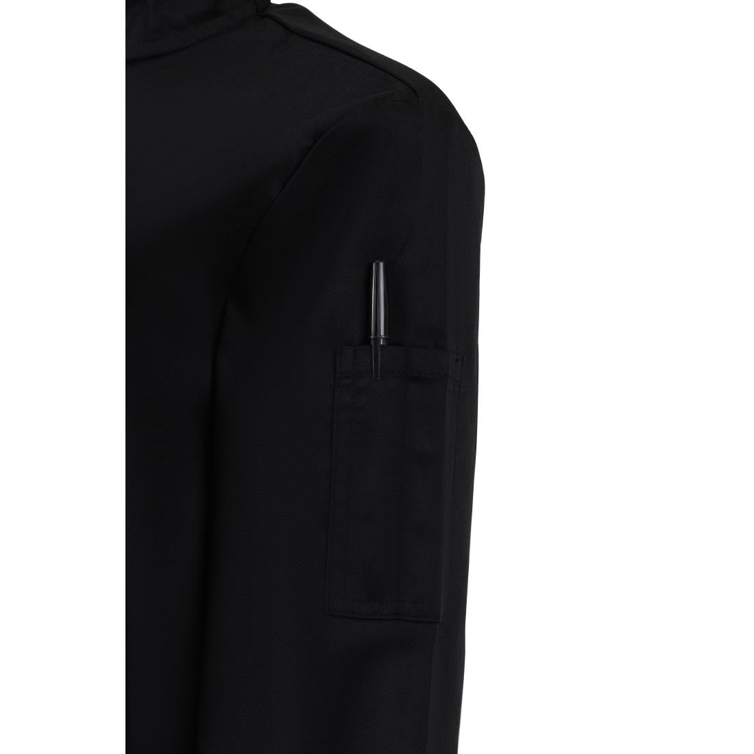 Whites Womens Fitted Chef Jacket Black • PAS-P_BA110