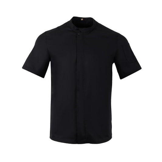 Southside Harlem Chefs Jacket Black Short Sleeve Mesh • PAS-P_BA115