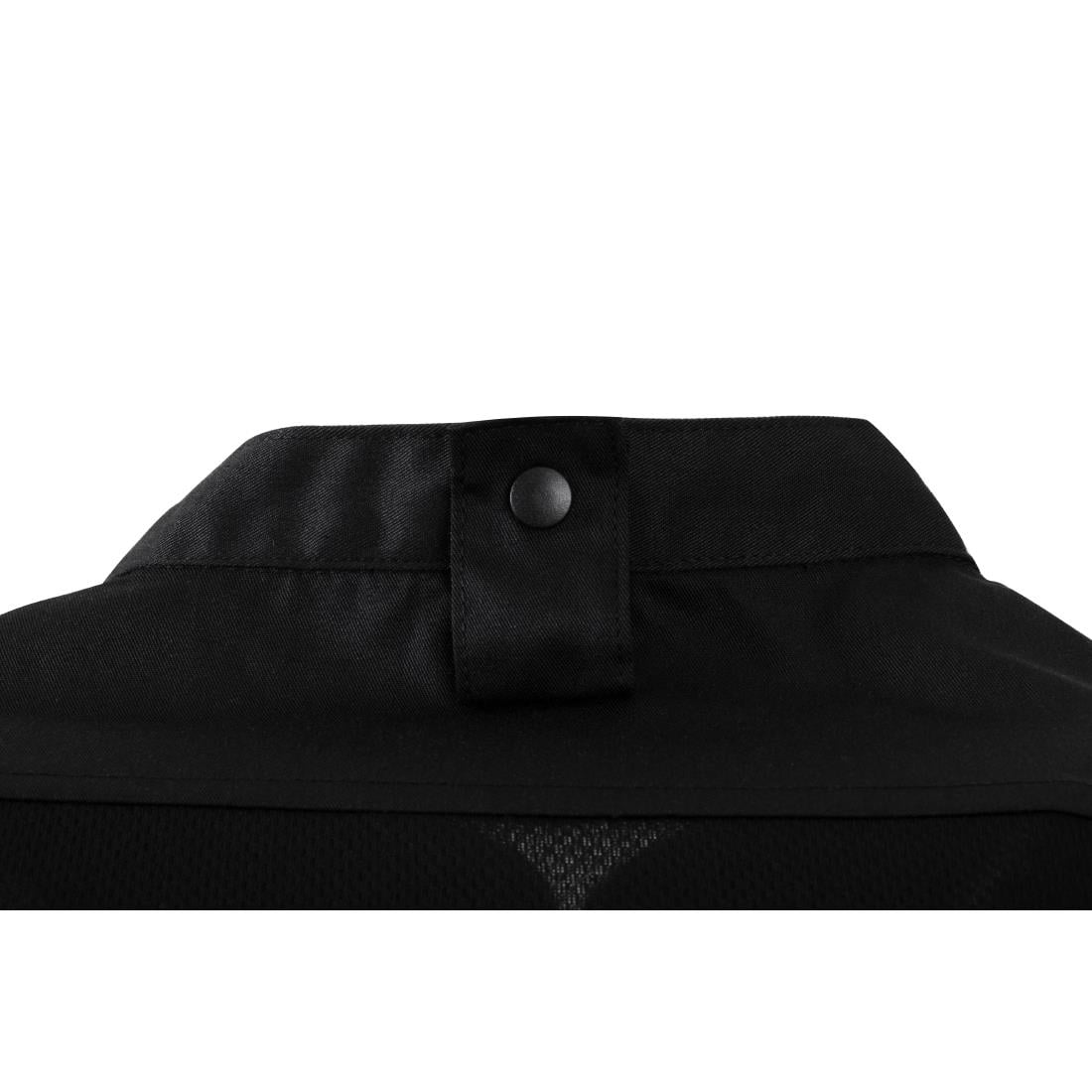 Southside Harlem Chefs Jacket Black Short Sleeve Mesh • PAS-P_BA115