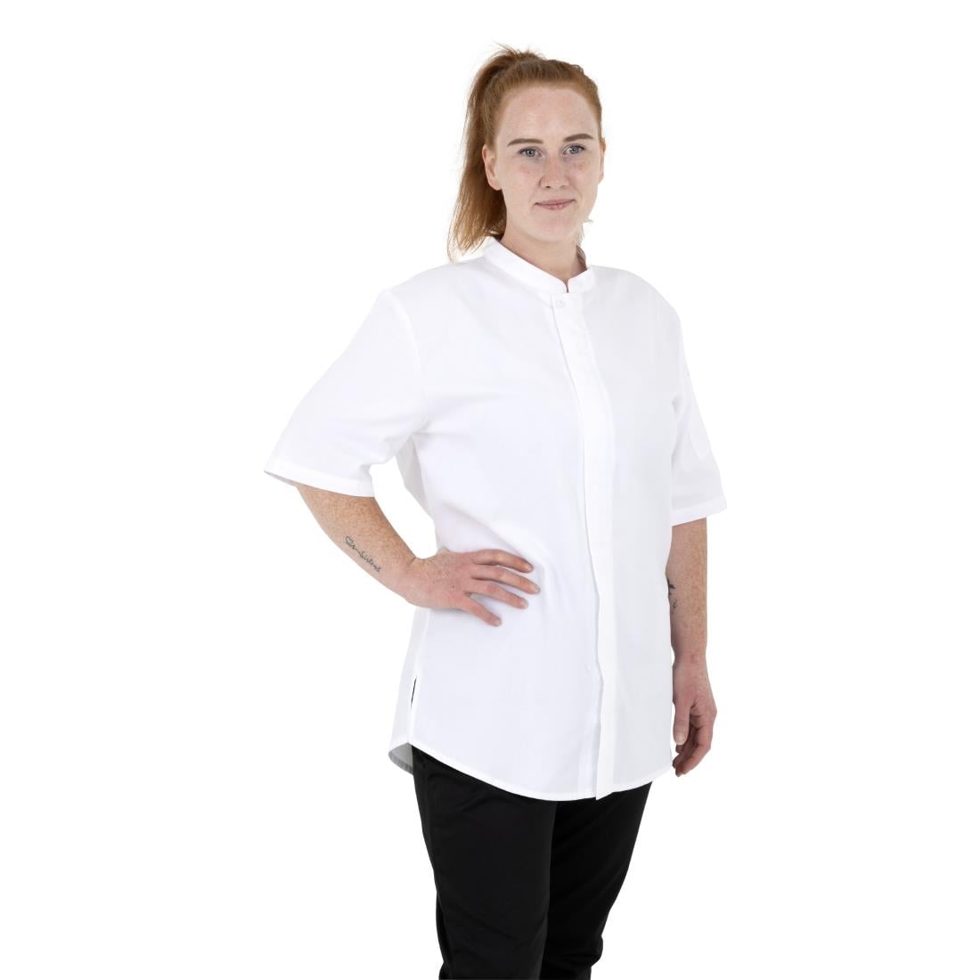 Southside Harlem Chef Jacket Mesh White • PAS-P_BA116