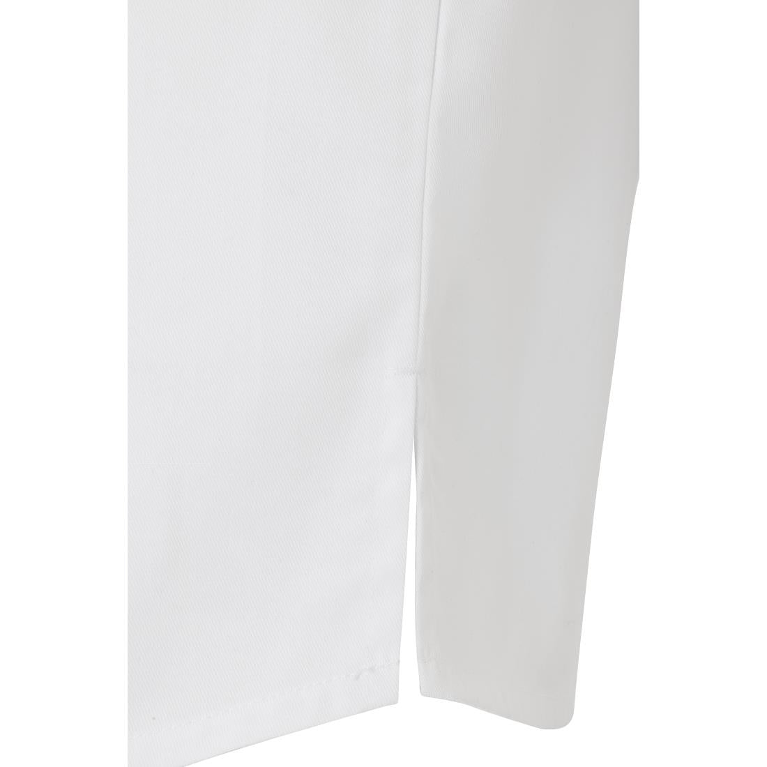 Southside Harlem Zipper Chefs Jacket White Short Sleeve Mesh Size XL • PAS-BA116-XL