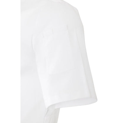 Southside Harlem Zipper Chefs Jacket White Short Sleeve Mesh Size M • PAS-BA116-M