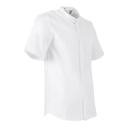 Southside Harlem Zipper Chefs Jacket White Short Sleeve Mesh Size L • PAS-BA116-L