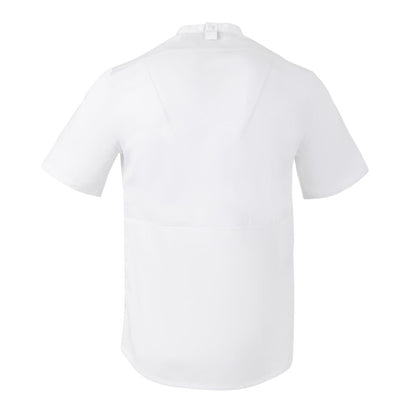Southside Harlem Zipper Chefs Jacket White Short Sleeve Mesh Size XL • PAS-BA116-XL