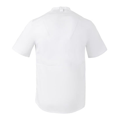 Southside Harlem Zipper Chefs Jacket White Short Sleeve Mesh Size L • PAS-BA116-L