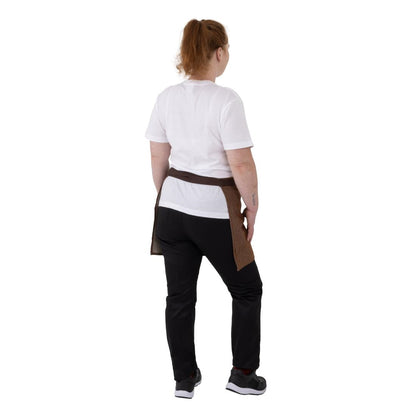 Southside Waist Apron Denim Tan with Brown Ties • PAS-BA121