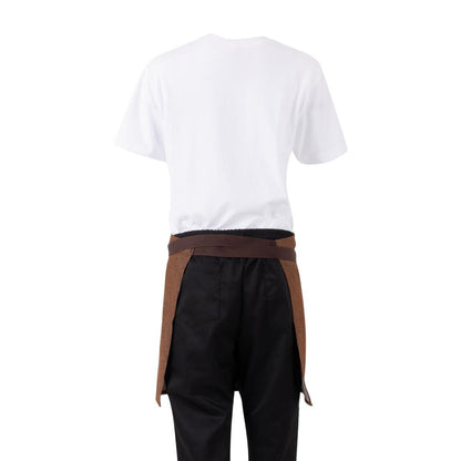 Southside Waist Apron Denim Tan with Brown Ties • PAS-BA121