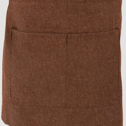 Southside Waist Apron Denim Tan with Brown Ties • PAS-BA121