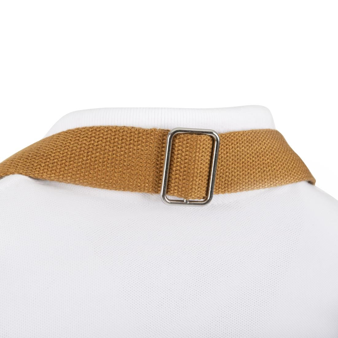 Southside Short Length Bib Apron Denim Blue with Tan Ties • PAS-BA158
