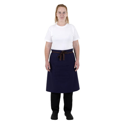 Southside Cotton Canvas Bistro Apron Navy • PAS-BA165