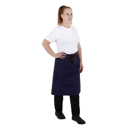 Southside Cotton Canvas Bistro Apron Navy • PAS-BA165
