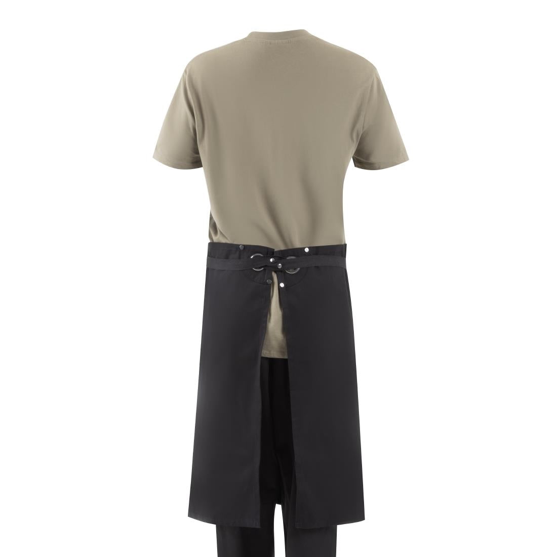 Southside Cotton Canvas Bistro Apron Black • PAS-BA203