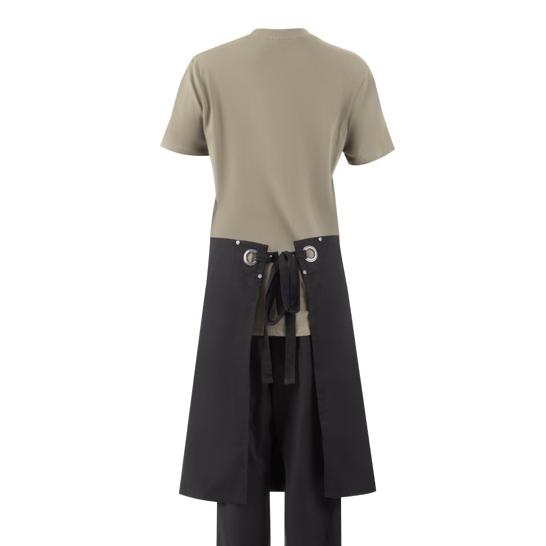 Southside Cotton Canvas Bistro Apron Black • PAS-BA203