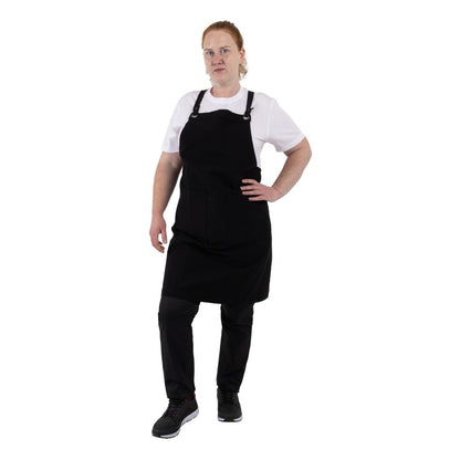 Southside Cotton Canvas Bib Apron Black • PAS-BA204