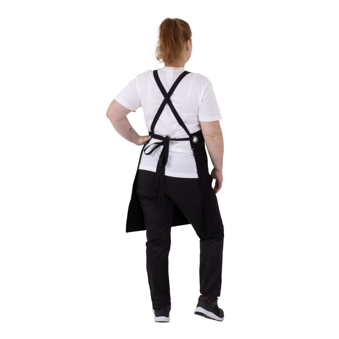 Southside Cotton Canvas Bib Apron Black • PAS-BA204