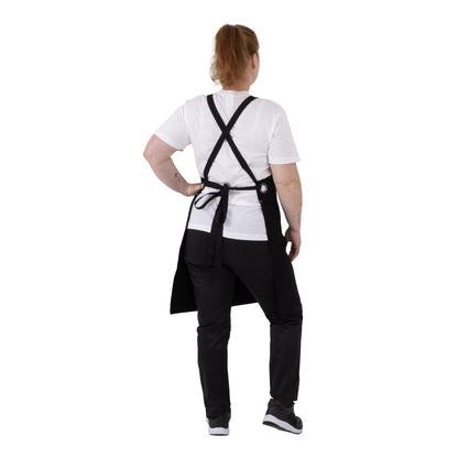 Southside Cotton Canvas Bib Apron Black • PAS-BA204