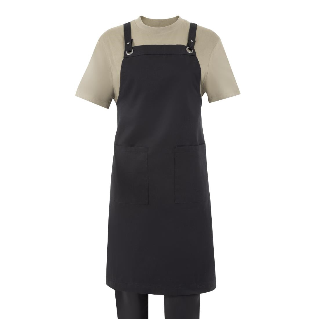 Southside Cotton Canvas Bib Apron Black • PAS-BA204