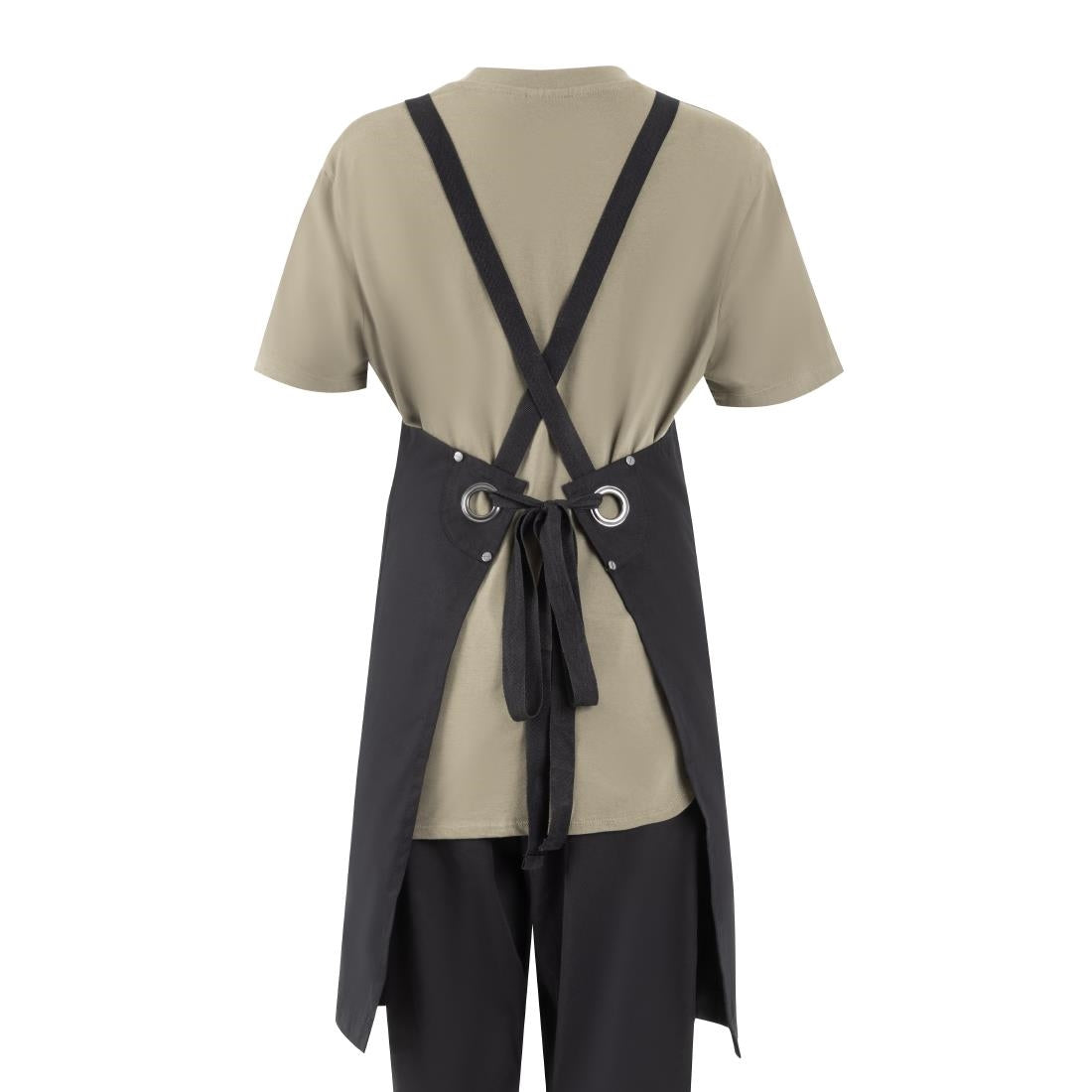 Southside Cotton Canvas Bib Apron Black • PAS-BA204