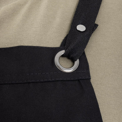 Southside Cotton Canvas Bib Apron Black • PAS-BA204