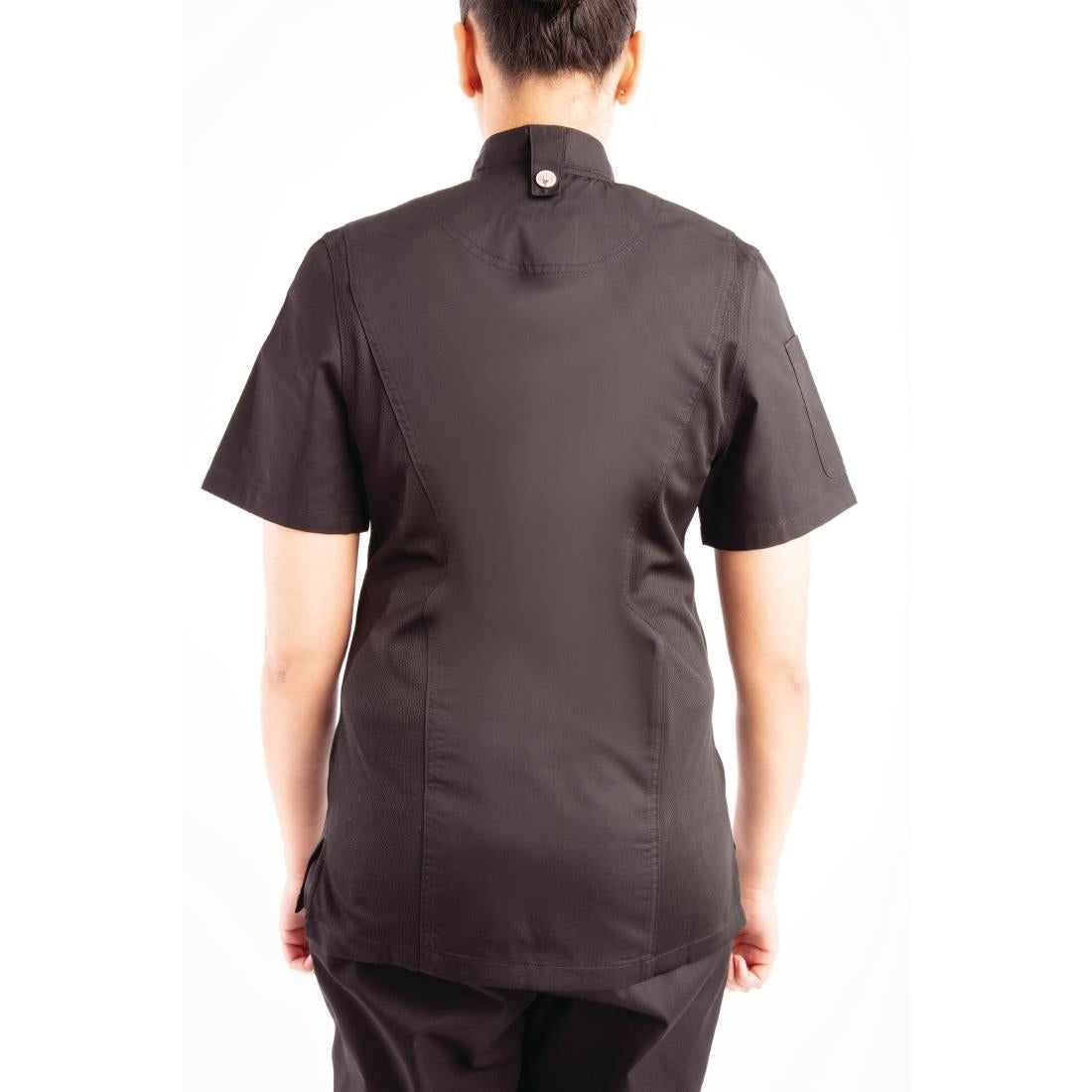 Chef Works Womens Springfield Zip Chefs Jacket Black • PAS-P_BB051
